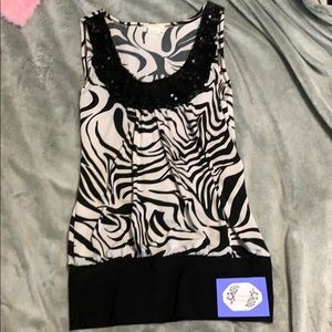 Zebra Print Tank Top!